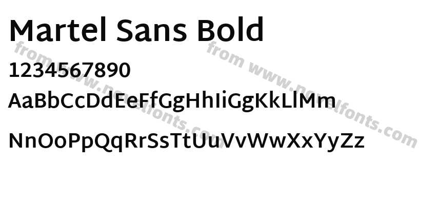 Martel Sans BoldPreview