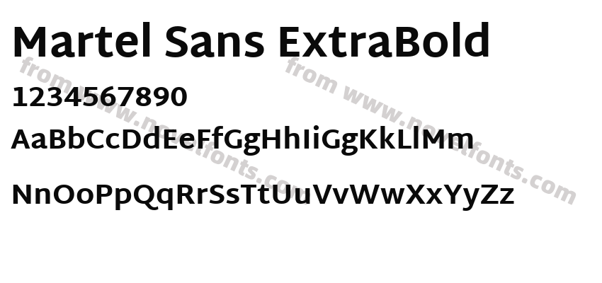 Martel Sans ExtraBoldPreview