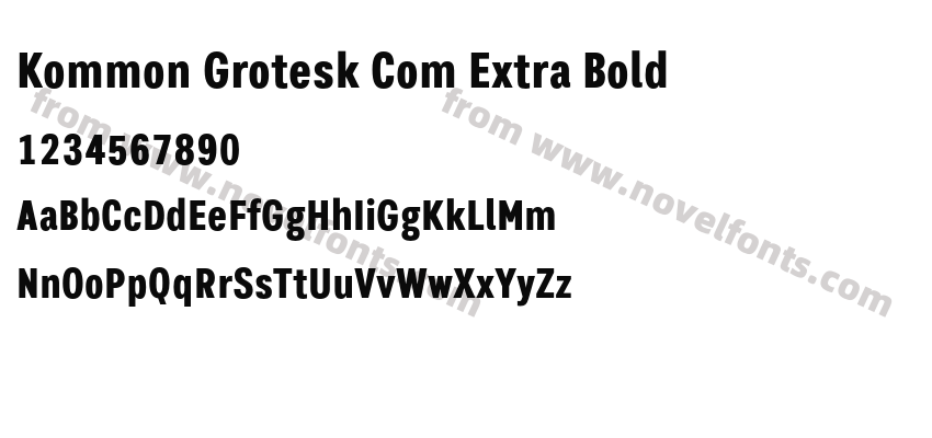 Kommon Grotesk Com Extra BoldPreview