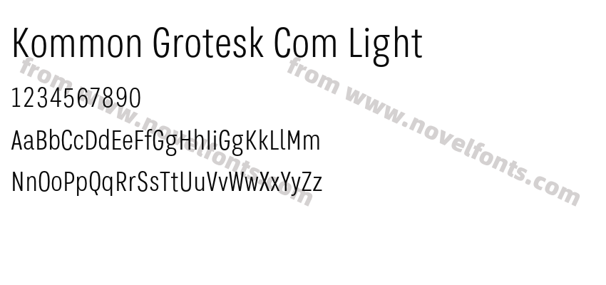 Kommon Grotesk Com LightPreview