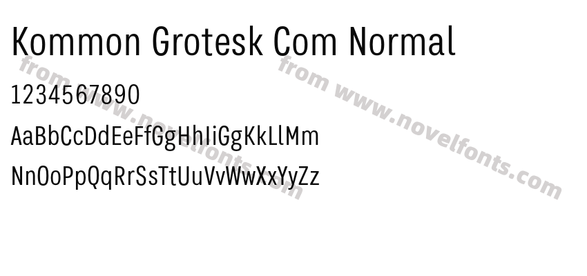Kommon Grotesk Com NormalPreview