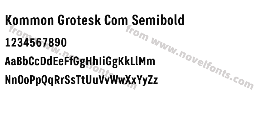 Kommon Grotesk Com SemiboldPreview