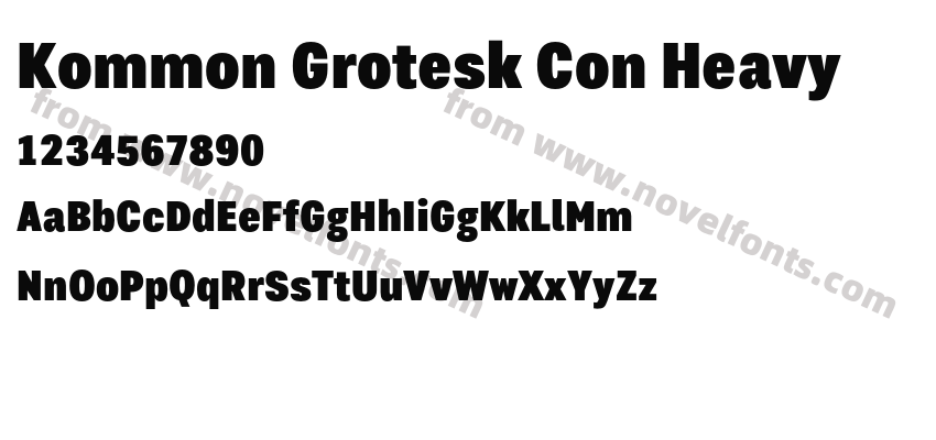 Kommon Grotesk Con HeavyPreview