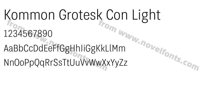 Kommon Grotesk Con LightPreview