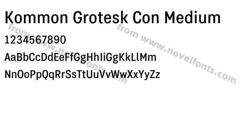 Kommon Grotesk Con MediumPreview