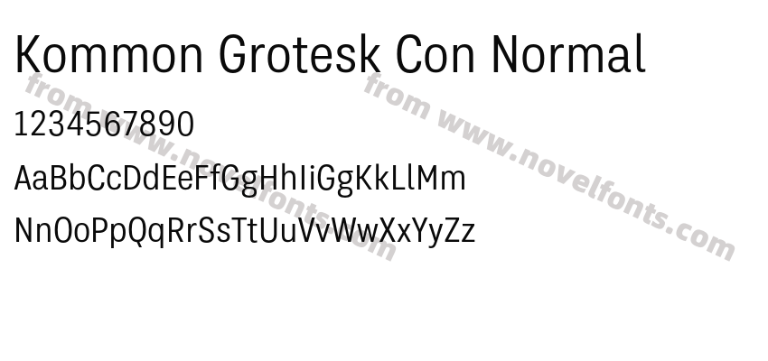 Kommon Grotesk Con NormalPreview