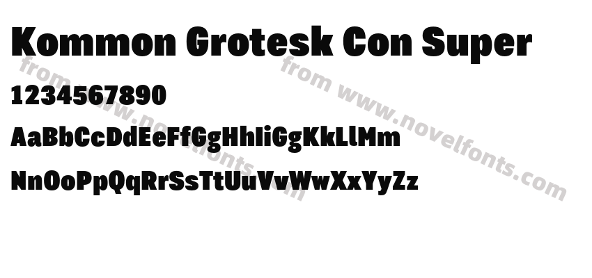 Kommon Grotesk Con SuperPreview