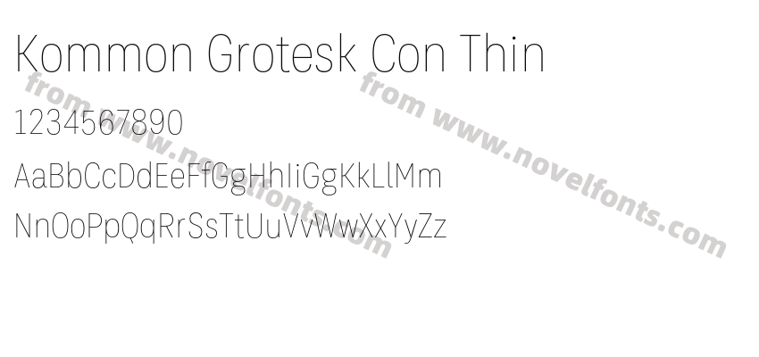 Kommon Grotesk Con ThinPreview