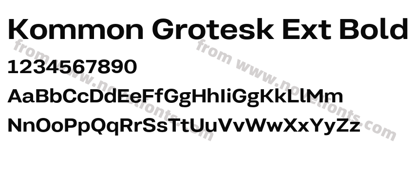Kommon Grotesk Ext BoldPreview