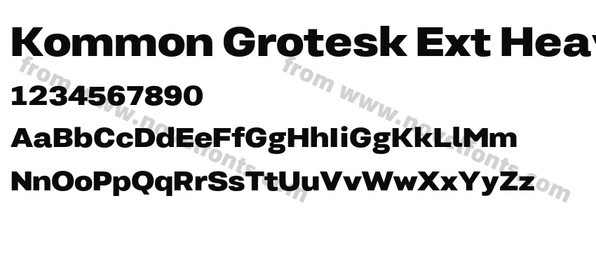 Kommon Grotesk Ext HeavyPreview