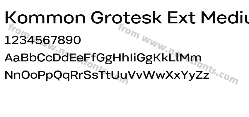 Kommon Grotesk Ext MediumPreview