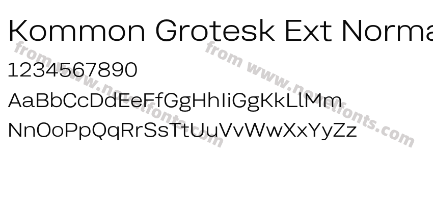 Kommon Grotesk Ext NormalPreview