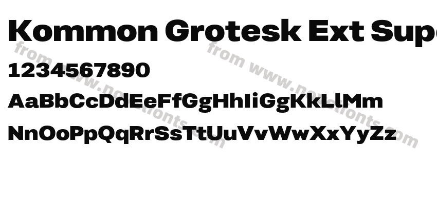Kommon Grotesk Ext SuperPreview