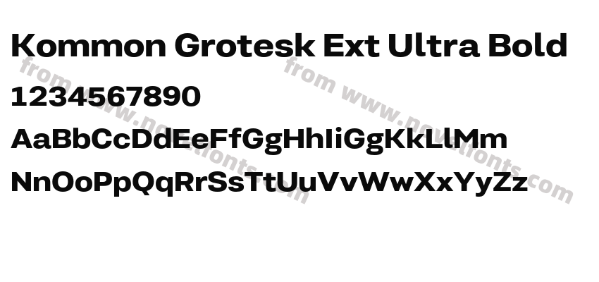 Kommon Grotesk Ext Ultra BoldPreview