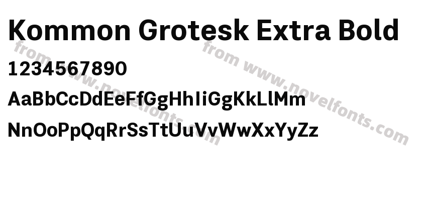 Kommon Grotesk Extra BoldPreview