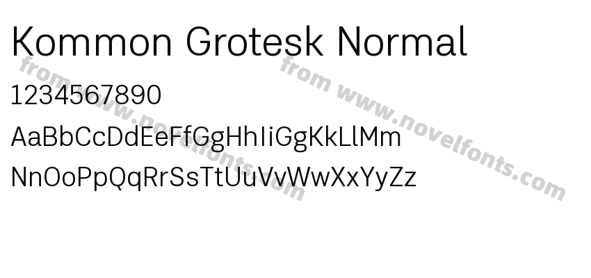 Kommon Grotesk NormalPreview