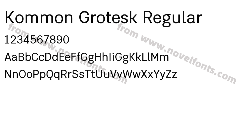 Kommon Grotesk RegularPreview