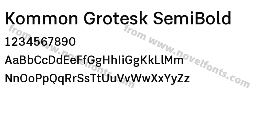 Kommon Grotesk SemiBoldPreview