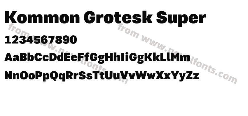 Kommon Grotesk SuperPreview