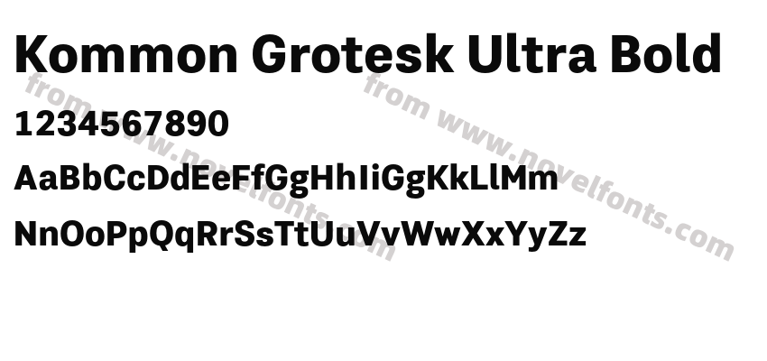 Kommon Grotesk Ultra BoldPreview