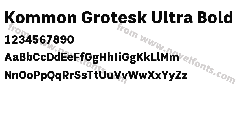 Kommon Grotesk Ultra BoldPreview