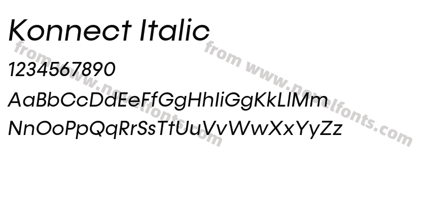 Konnect ItalicPreview