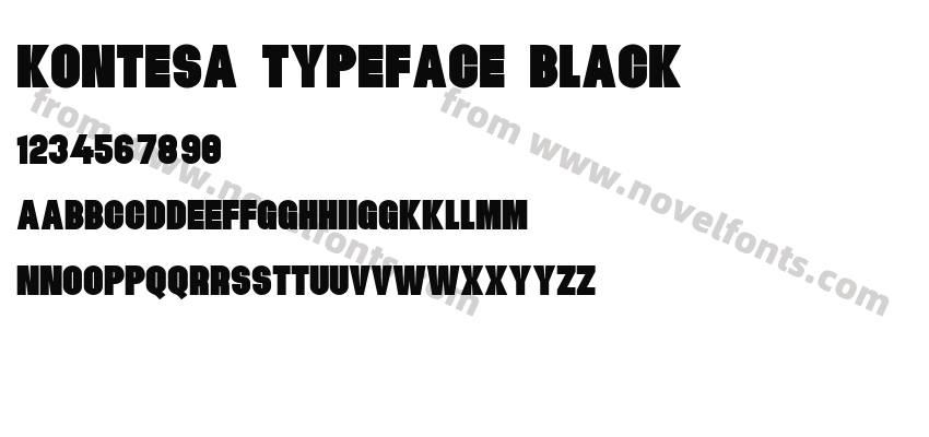 Kontesa Typeface BlackPreview