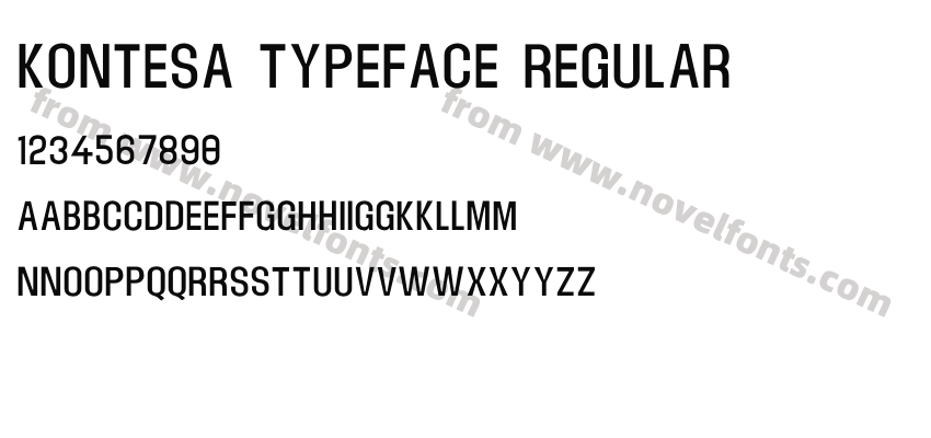 Kontesa Typeface RegularPreview