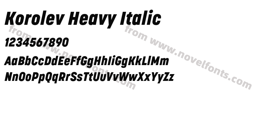 Korolev Heavy ItalicPreview