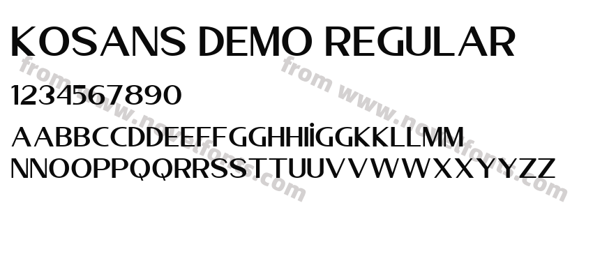 Kosans DEMO RegularPreview