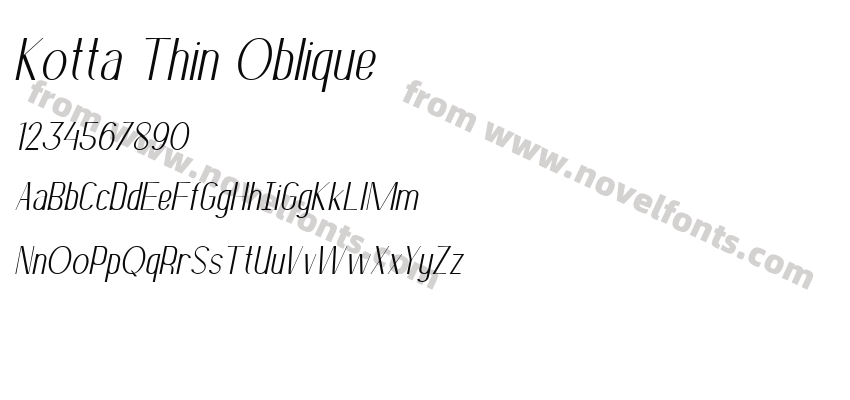 Kotta Thin ObliquePreview