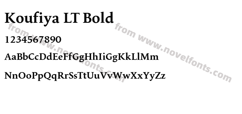 Koufiya LT BoldPreview