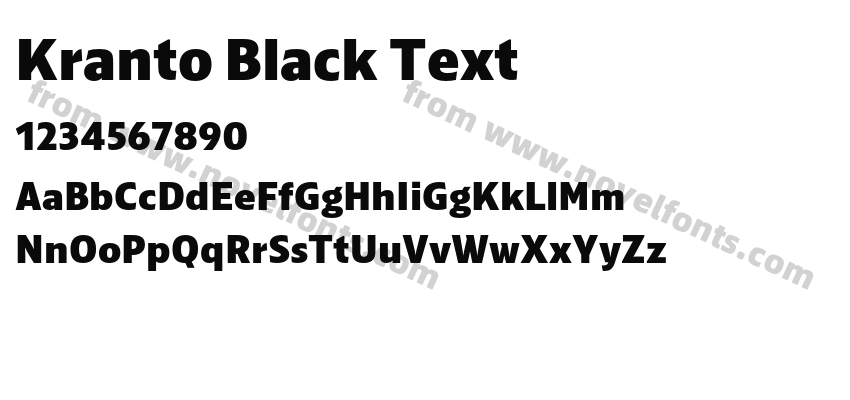 Kranto Black TextPreview