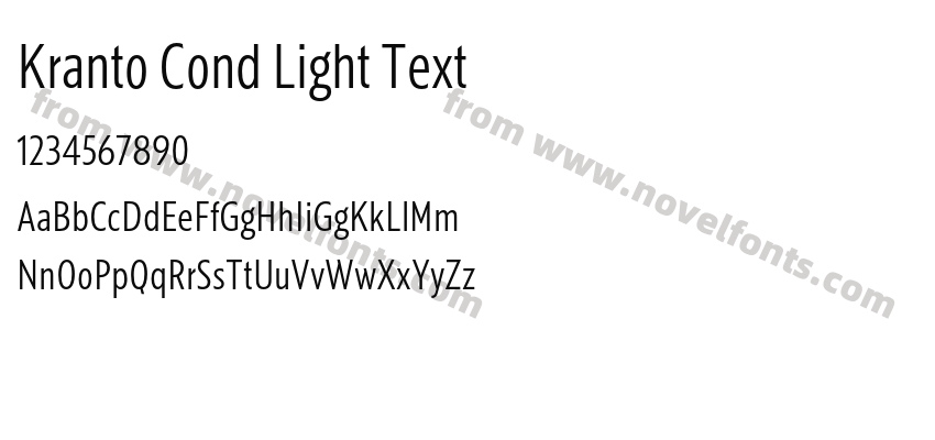 Kranto Cond Light TextPreview