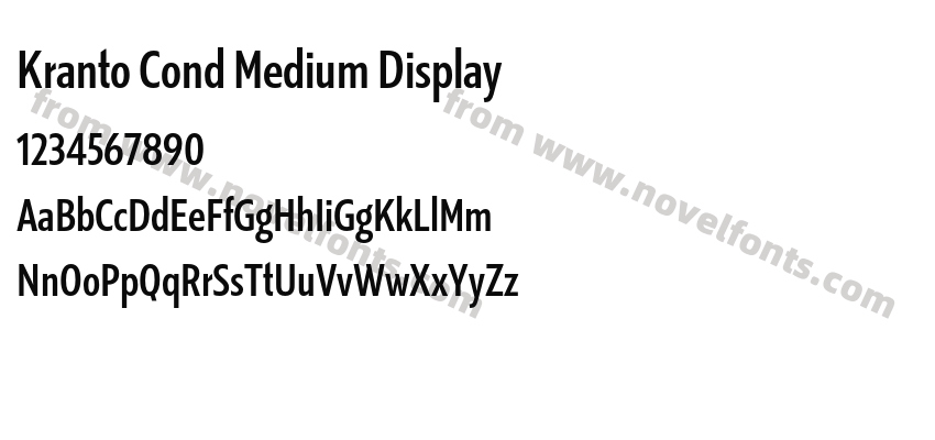 Kranto Cond Medium DisplayPreview