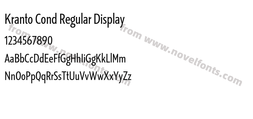 Kranto Cond Regular DisplayPreview