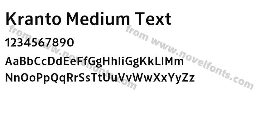Kranto Medium TextPreview