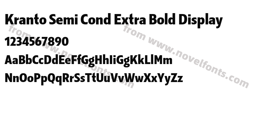 Kranto Semi Cond Extra Bold DisplayPreview