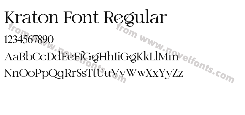 Kraton Font RegularPreview