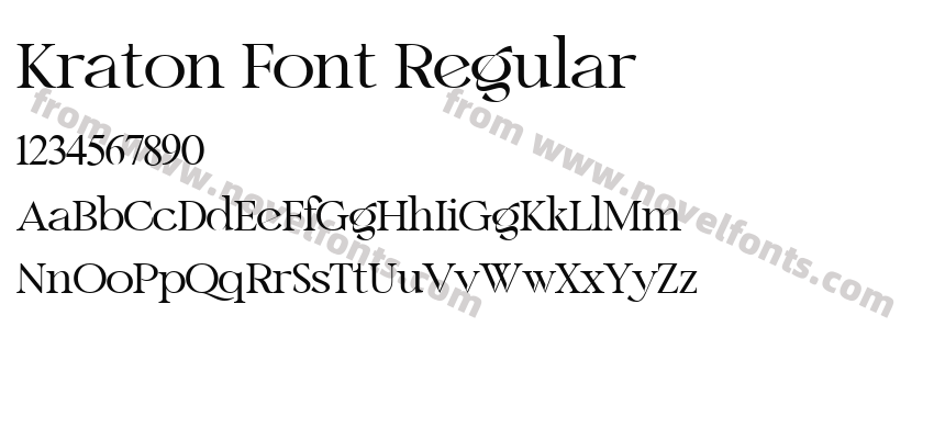 Kraton Font RegularPreview