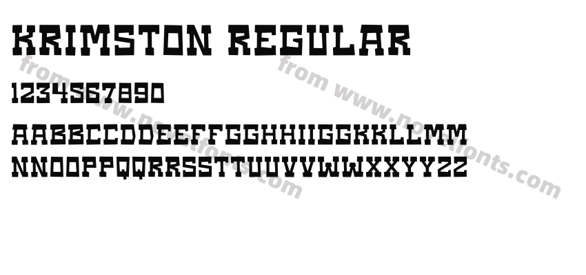Krimston RegularPreview