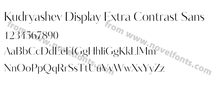 Kudryashev Display Extra Contrast SansPreview