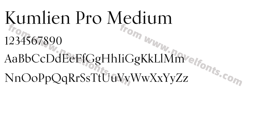 Kumlien Pro MediumPreview