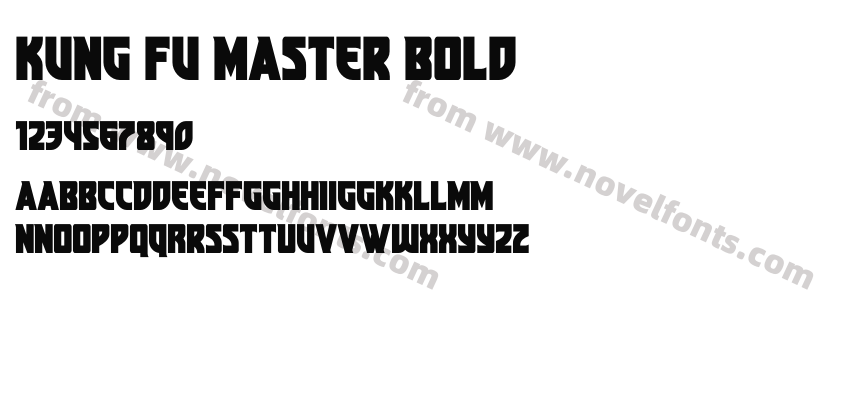 Kung Fu Master BoldPreview