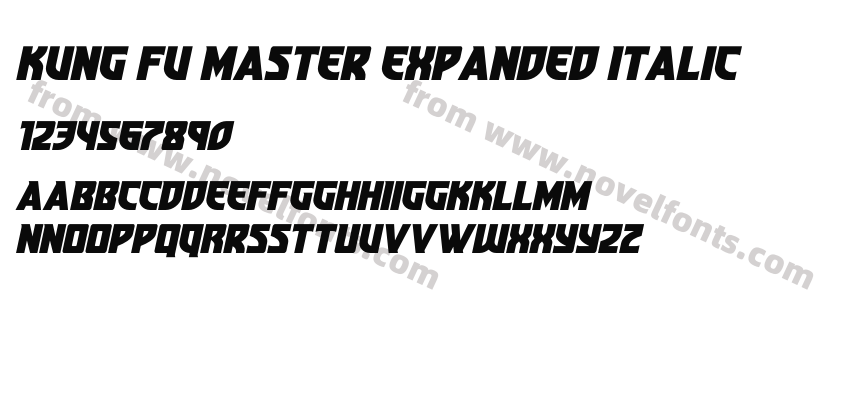 Kung Fu Master Expanded ItalicPreview