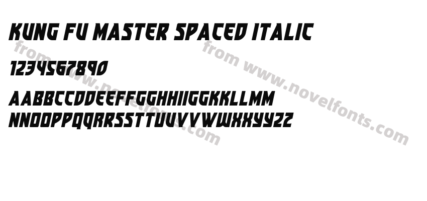 Kung Fu Master Spaced ItalicPreview