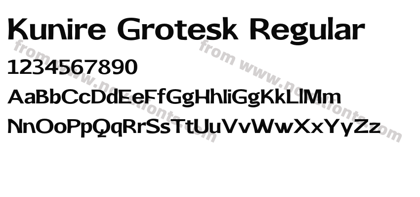 Kunire Grotesk RegularPreview