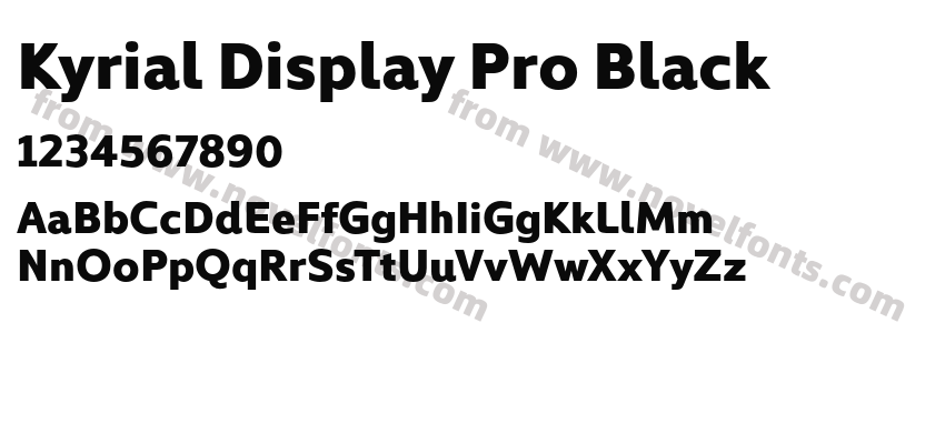 Kyrial Display Pro BlackPreview