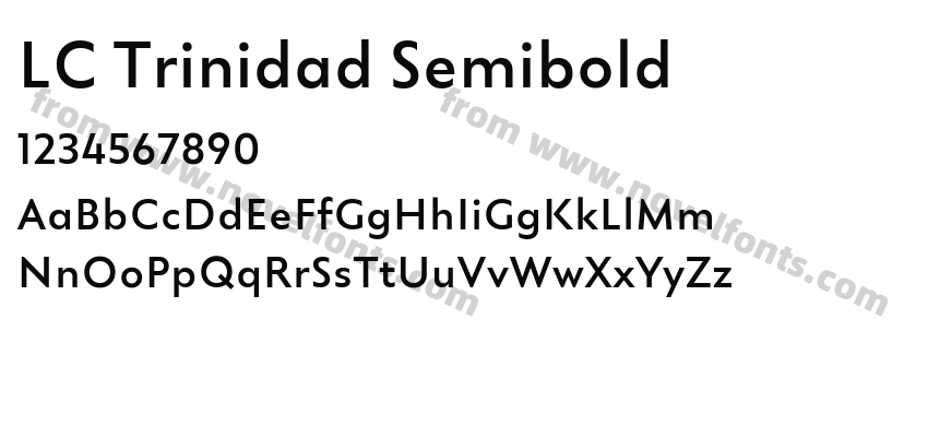 LC Trinidad SemiboldPreview