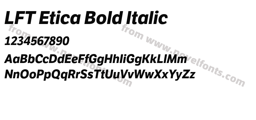 LFT Etica Bold ItalicPreview